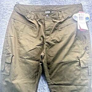 Columbia Titanium Sugar Pine Hipster Cargo Pants Women's 16 Long Hiking NWT NOS